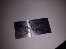 Typenschild  IGM Chassis Fiat