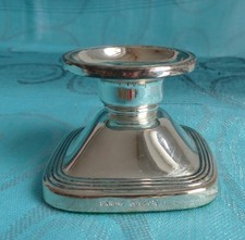 alter echt Silber Kerzenleuchter Sterling Silber Halbmond Krone gepunzt