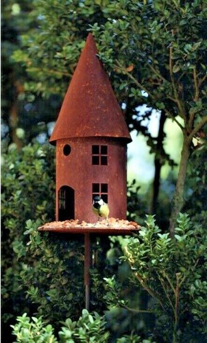Edelrost vogelhaus futterhaus - vogelhaus,