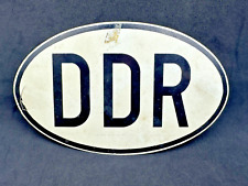 altes DDR Schild / Länderkennung - PLASTIK - Trabant / Wartburg / IFA 24 cm / JO