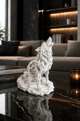 Heulende wolf figur - heulende,