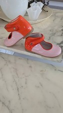Mädchenschuhe Jacadi, Größe 24, Leder, Farbe rosa/orange, neu 