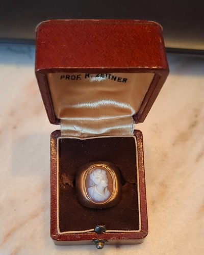 Goldring mit gemme gebraucht - gemme,