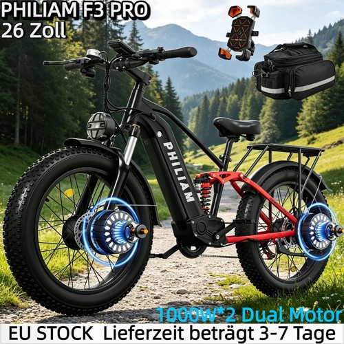 1000w dual motor - dual, fatbike