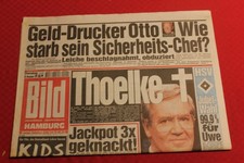 Bild Zeitung 28. November 1995 30. Geburtstag * Wim Thoelke tot * Uwe Seeler