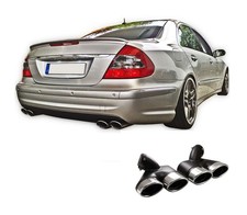 Auspuffblenden Sport Optik passend für Mercedes E-Klasse W211 S211, 2002-2009