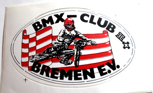 Werbe aufkleber bmx rad club - bmx-rad,