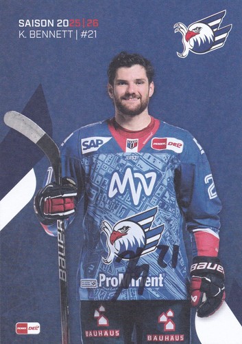 Autogrammkarte kris bennett - autogrammkarte,