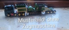 H0 Siebanlage Brechanlage Backenbrecher Schwerlast Bau Tieflader Diorama 