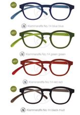 Klammeraffe Lesebrille Schwarz Blau Grün Rot lange Bügel neckholder Flex