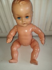 Alte Puppe   ,  wohl  60erJahre  Marke  S  E(liegend)  37 cm