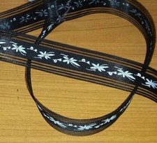 Trauerband, schwarz mit zarter
