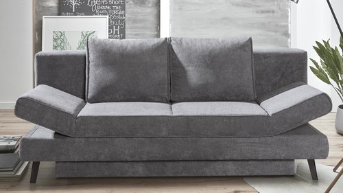 Schlafsofa grau funktionssofa - schlafsofa,