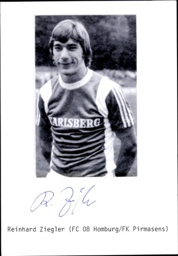Autogramm fußballer reinhard - autogramm,