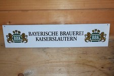 Altes Blechschild Bayrische Brauerei Kaiserslautern BBK,Brauereischild,Original