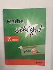Mathe sehr gut 7. Klasse mentor Gymnasium und Gesamtschule von Hans Karl Abele