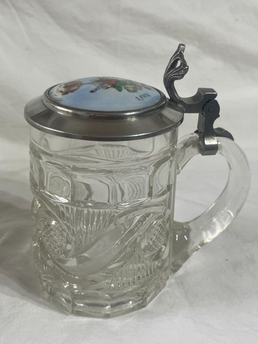Glasbierkrug biedermeier - ,