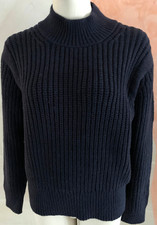 CLOSED  ,Pullover,Strick, Longpulli, Gr.S ;BLAU; Wolle