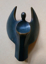 Bronze ? Engel ? Luise Kött-Gärtner ? H.: 13,5 cm ? Figur ? Massiv