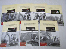7x Prospekt Schaeff Raupenbagger HR32 HR18 HR16 HR14 HR13 HR12 HR11