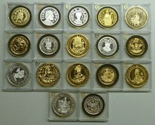 Millionäre Sammlung Sterling Silber Beispiele seltener gehämmerter Münzen Menü 1