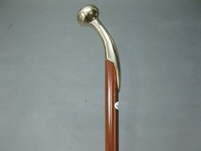 Edelholz messing gehstock - edelholz,