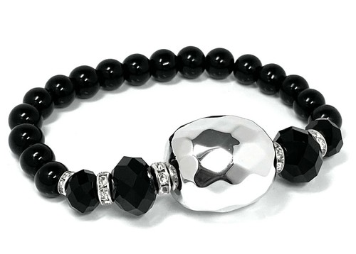 Armband silberfarben bohne - armband,