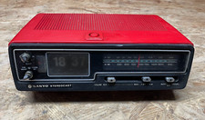 Klappzahlenwecker Radio SANYO Stereocast RM5320 rot Vintage 70er