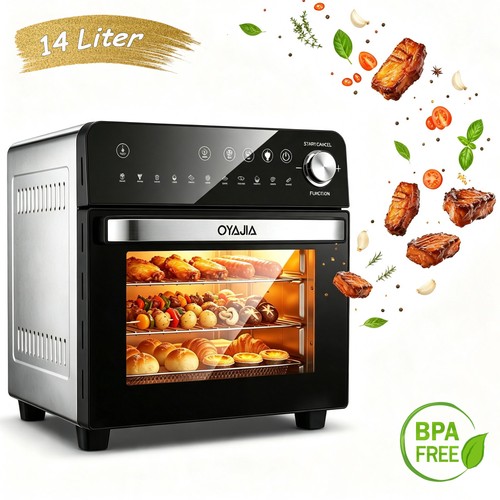 Heißluftfritteuse 14l volumen - 14l,