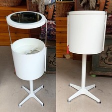 Bremshey Kosmetikständer Tischchen Beistelltisch Weiß 60er Panton Ära vintage