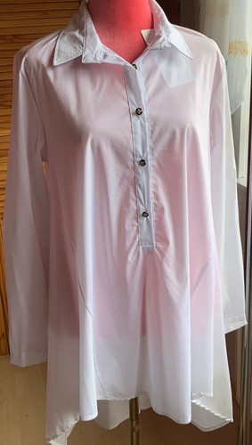 Weißes longhemd lagenlook - weißes,