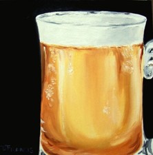 "BEER" Original Art Oil
