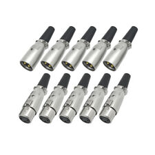 10x XLR Stecker Kupplung 5