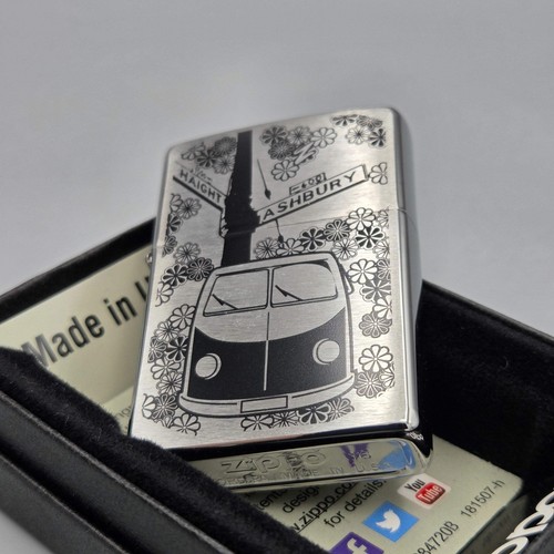 Zippo flower power feuerzeug - zippo,