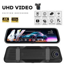4K 9.66" Dashcam Dual Lens