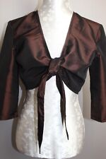 Abendmode "HONEY GIRL" Bolero Jacke Gr. M Farbe: Braun NEU!