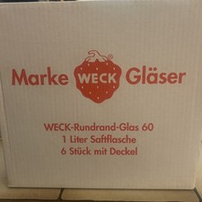 6 Stk  Weckgläser Saftflasche