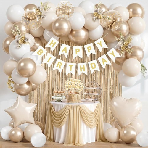 Geburtstagsdeko set champagner - set,