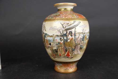 Top satsuma vase - top, fein
