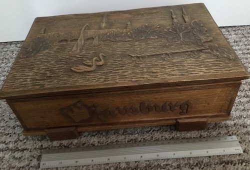 Antik holz kiste - holz,