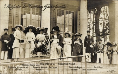 Deutsche kaiserfamilie - ak,
