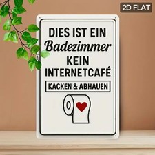 Blechschild das ist Badezimmer