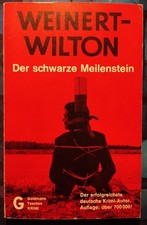 Taschenkrimi "Der schwarze Meilenstein" Weinert-Wilton /  Goldmann Verlag 1954