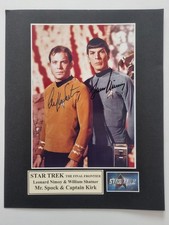 Star Trek Original Autogramm Von Shatner & Nimoy TOS mit Zertifikat COA
