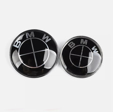 82mm 74mm Vorne+Hinten Für BMW Emblem Motorhaube Heckklappe Kofferraum Abzeichen
