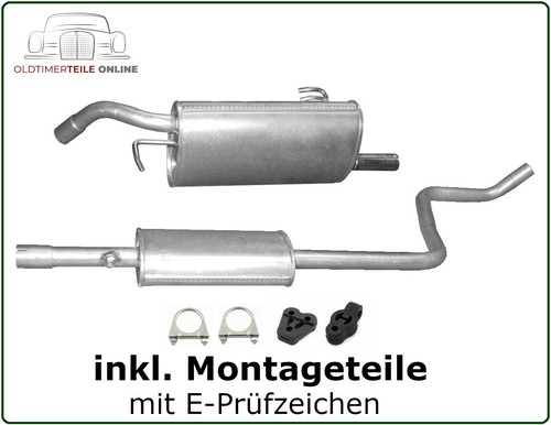 Auspuff set für - set, smart