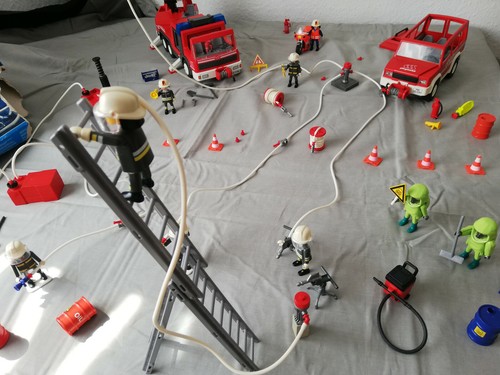 Feuerwehr playmobil 3179 3180 - playmobil,