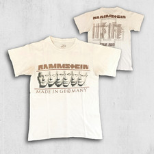 Rammstein Tour T-Shirt 2013 Made in Germany Bandshirt Vintage S Weiß