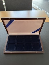 Echtholz-Münzkassette mit 8