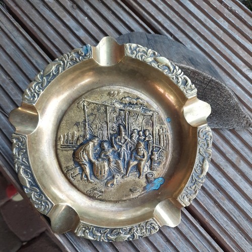 Alter aschenbecher messing - alter,